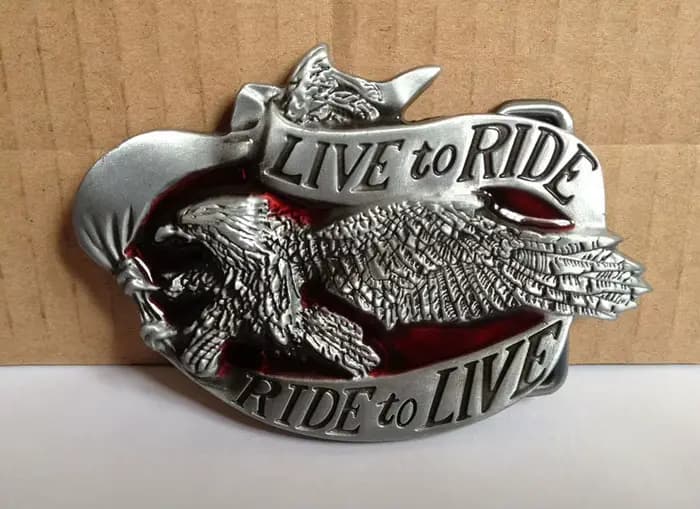 LIve To Ride Eagle – boucle de ceinture pour motards