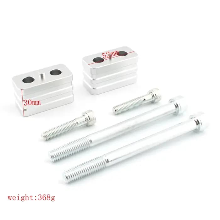 Kit de pinces de montage pour rehausseurs de guidon de moto