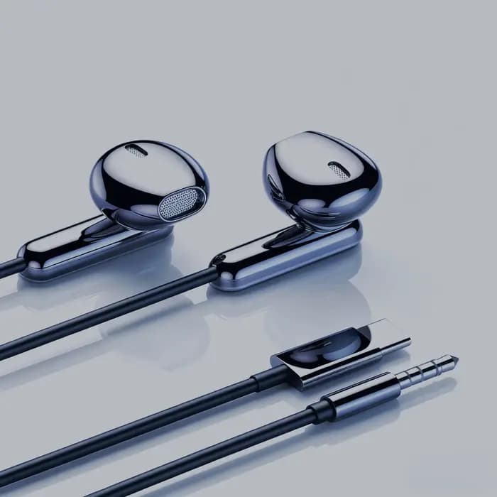 Écouteurs intra-auriculaires filaires 3.5mm/USB Type-C, HiFi, stéréo, contrôle du volume, casques de jeu filaires pour lecteur de musique