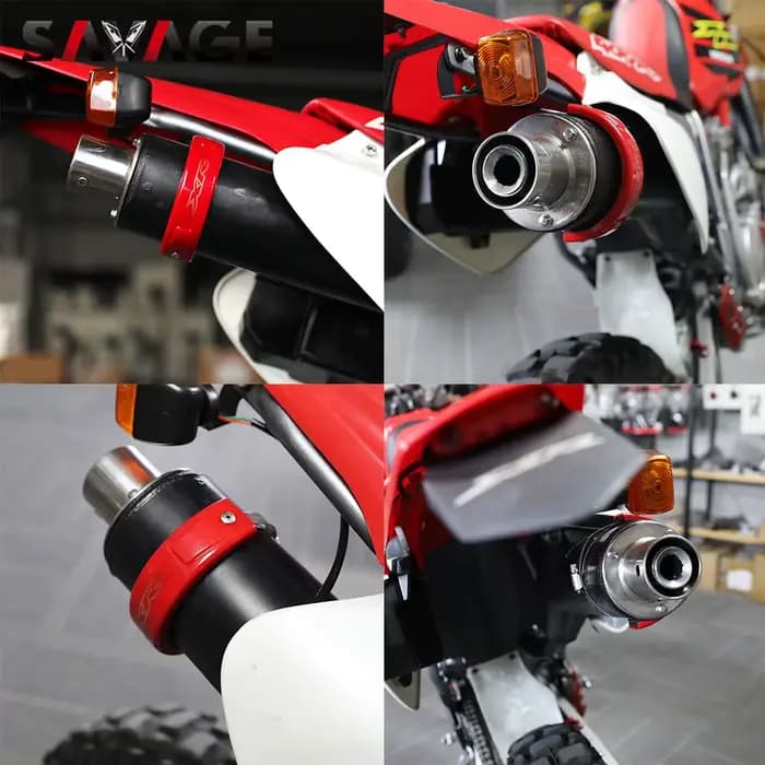 Supermoto Enduro bouclier thermique d'échappement 100-140mm silencieux tuyau queue couverture Protection pour Honda Suzuki YAMAHA Kawasaki XR CRF CR WR