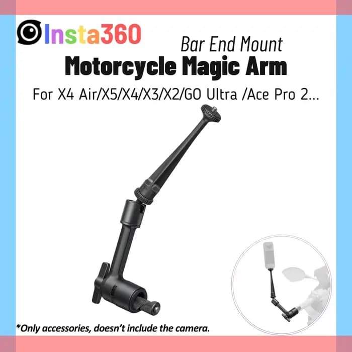 Support de fixation pour guidon de moto Insta360 Magic Arm
