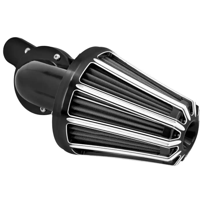 Nettoyeur d'admission de filtre à air noir pour moto