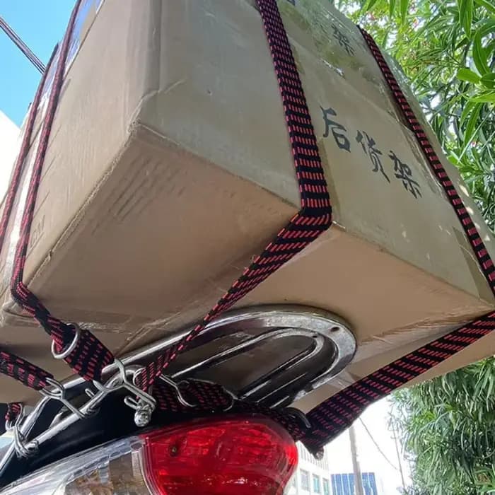 Crochets de corde de bagages en caoutchouc élastiques pour moto