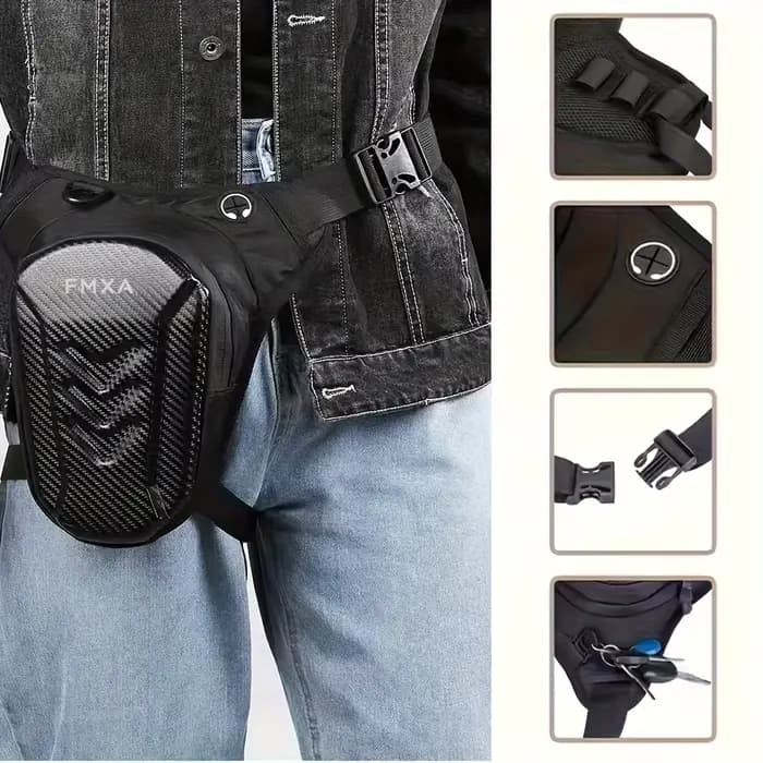 Sac de jambe de moto, adapté à la conduite