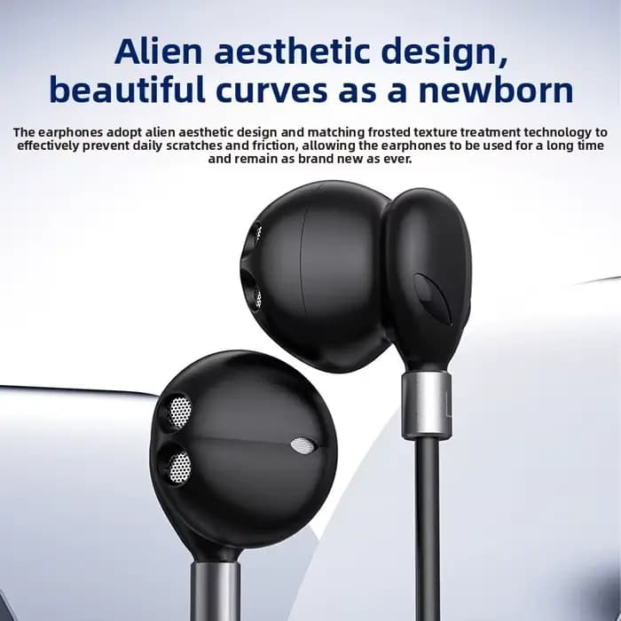 Pour Samsung casque filaire HiFi 9D son Surround avec contrôle par fil Type C 3.5mm écouteurs de musique pour Galaxy S25 24 Ultra A54 A53
