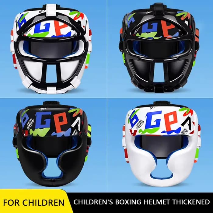 GINGPAI Kick Boxing casque karaté Muay Thai Guantes De Boxeo