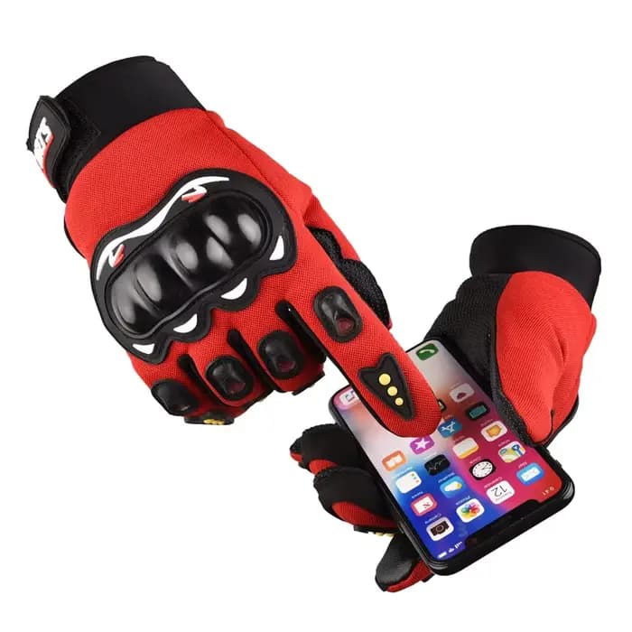 Gants de moto de protection respirants pour hommes