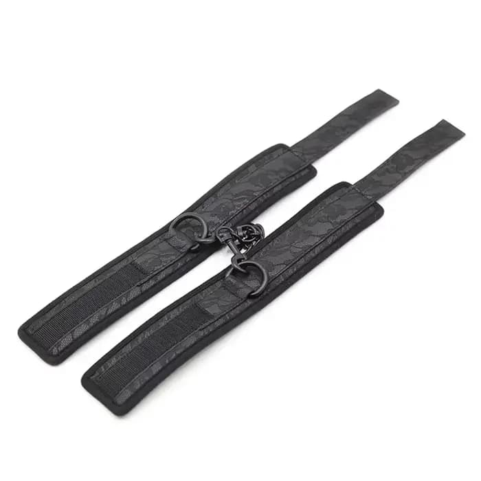 Menottes et attaches de cheville réglables en cuir PU pour jeux érotiques, accessoires de bondage exotiques, jouet sexuel pour adultes