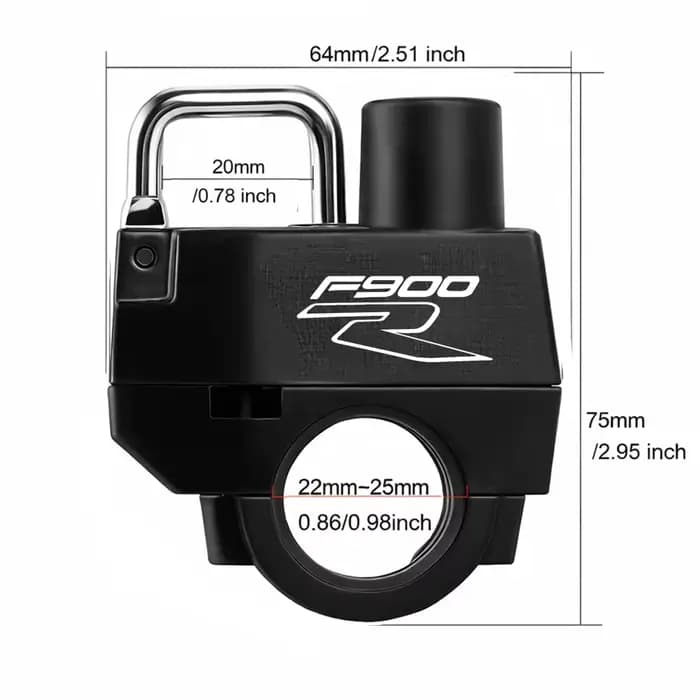Accessoires de moto, verrou de casque pour BMW F900R F900 R F 900 R 900R 2009-2020 2026