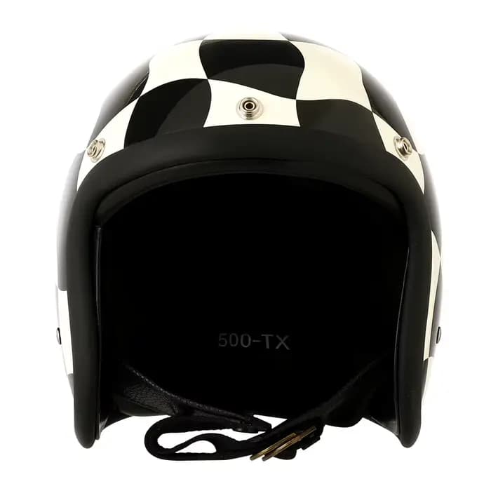 Nouveauté TT & COCASCOS Casque de Moto Jet Vintage 500TX visage ouvert rétro 3/4 demi