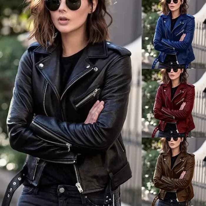 Veste de motard de moto à la mode pour femmes