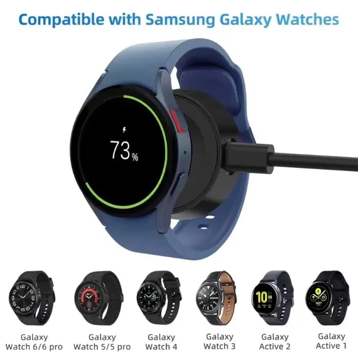 Chargeur USB rapide pour Samsung Galaxy 8/7/6/6 Classic/Watch 5/5 Pro/4/3/Active/2, accessoires pour montre connectée, chargeur de remplacement