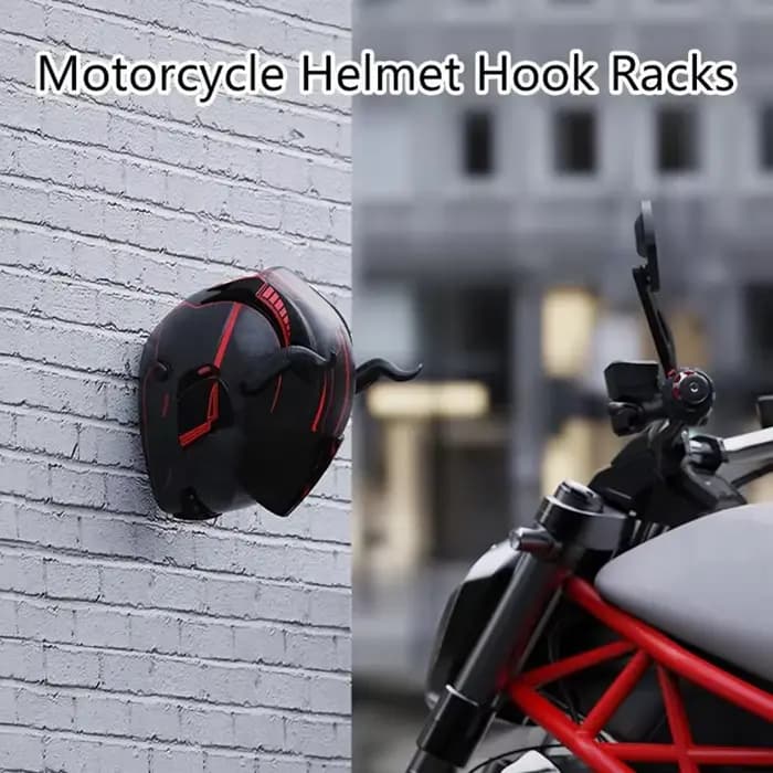 Supports à crochets pour casque de moto