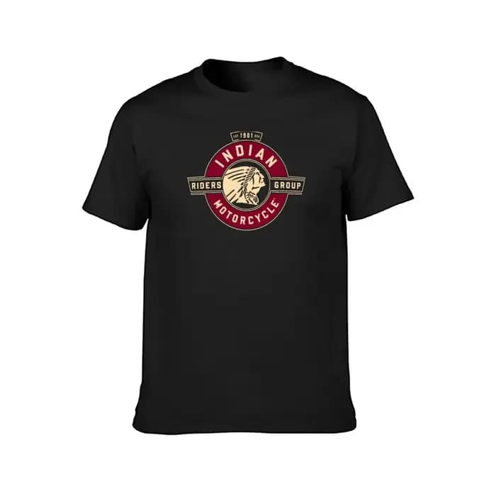 T-shirt de moto vintage indien pour hommes