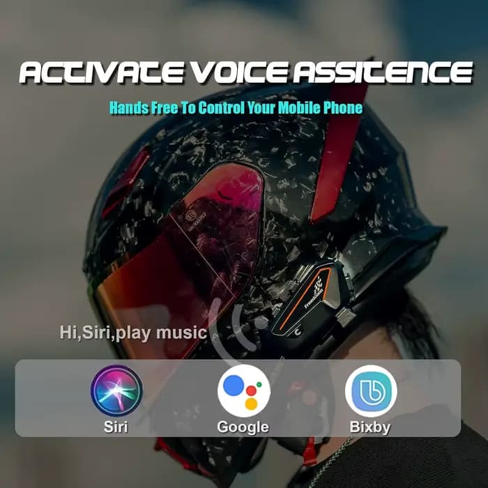 Casque de moto casque Bluetooth avec suppression du bruit CVC musique stéréo Bluetooth 5.2 IP67 pour moto Touring