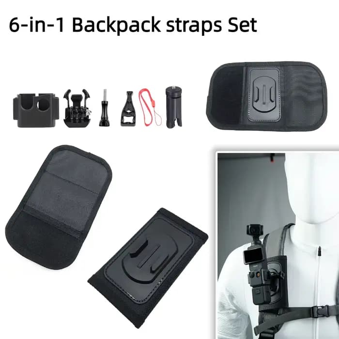 Accessoires pour DJI Pocket 3, clips pour sac à dos, sangles de poitrine, Mini trépieds, accessoires pour caméra d'action