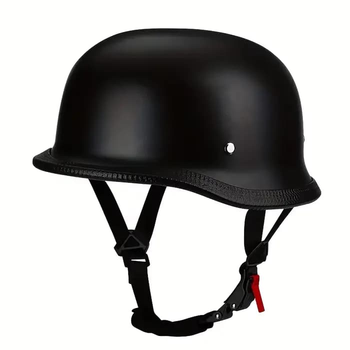 Demi-casque de Moto en cuir allemand