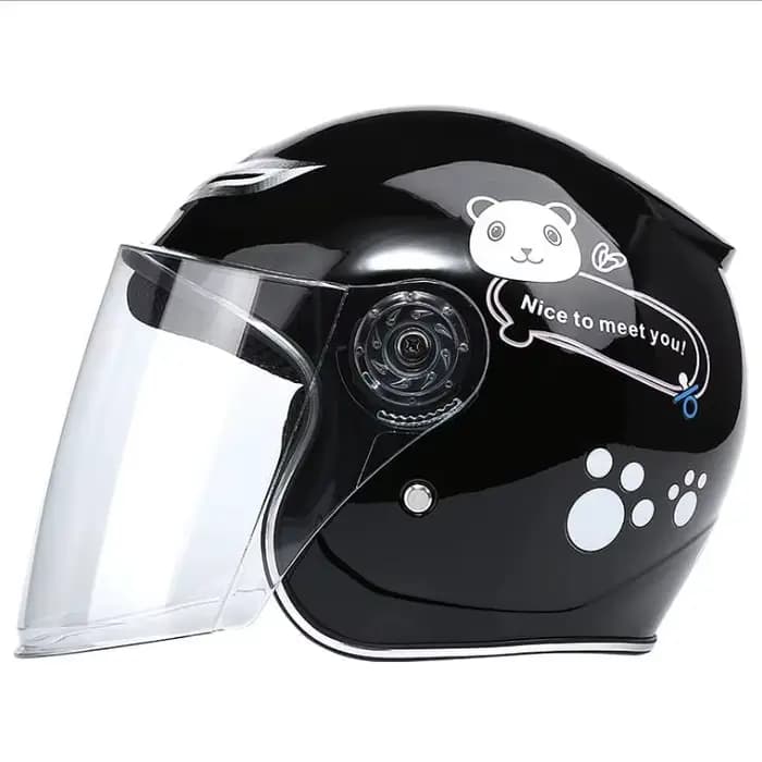 Nouveauté modèle 523 Type bébé casques sûr intégral enfants moto vélo silencieux dessin animé casque