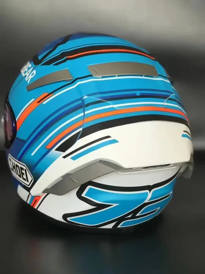 Casque intégral moto x-spirit III bleu or fourmi x-quatorze X14