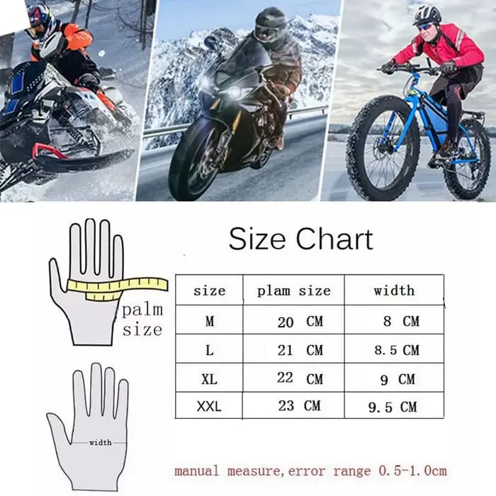 Gants de Moto en cuir pour Motocross