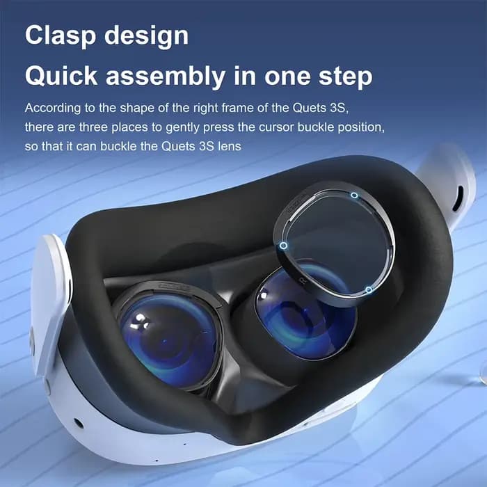 Lentilles anti-lumière bleue pour Meta Quest 3S, lentilles anti-rayures, miroir pour casque VR, accessoires VR pour lunettes VR Meta Quest 3S