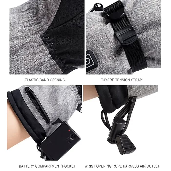 Gants chauffants d'hiver hommes femmes