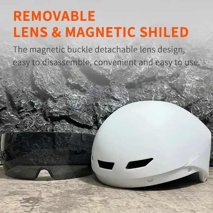 Casque de cyclisme TT pour hommes et femmes avec visière