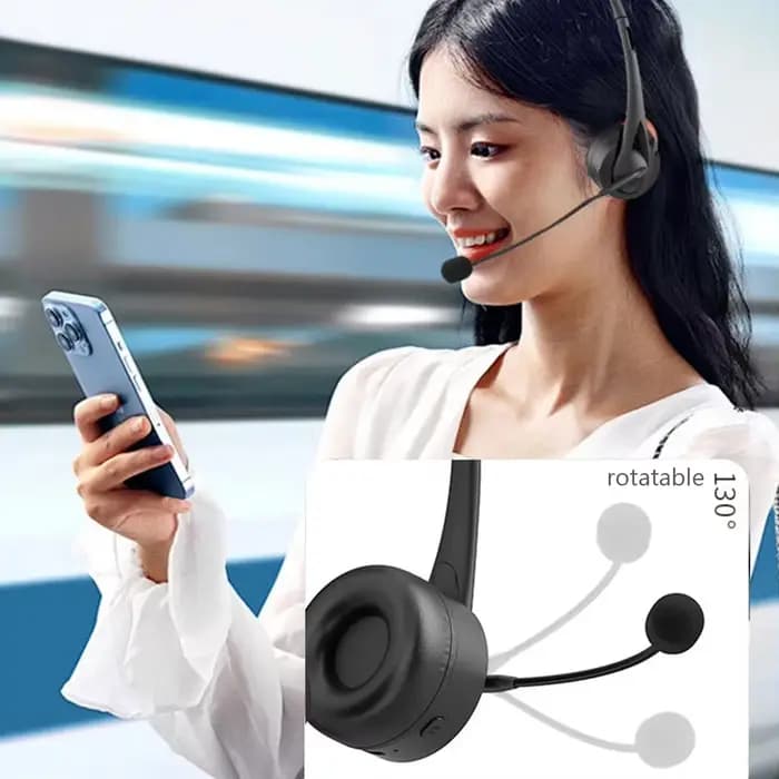 Casque HiFi BT V5.3, casque monté sur la tête avec micro