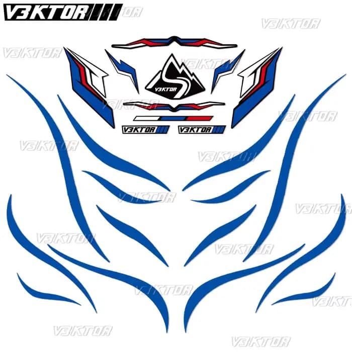 Autocollant réfléchissant pour casque de moto