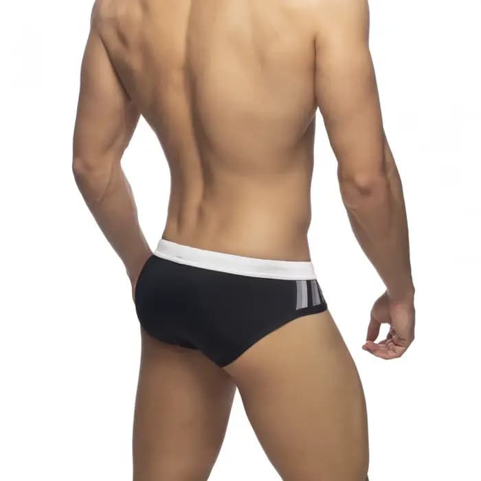 Maillot de bain pour homme, slip de bain sexy push-up, short de plage à rayures latérales, caleçon de surf pour homme