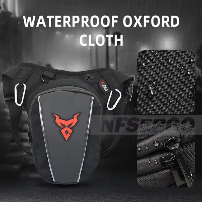 Sac de jambe de taille basse pour moto