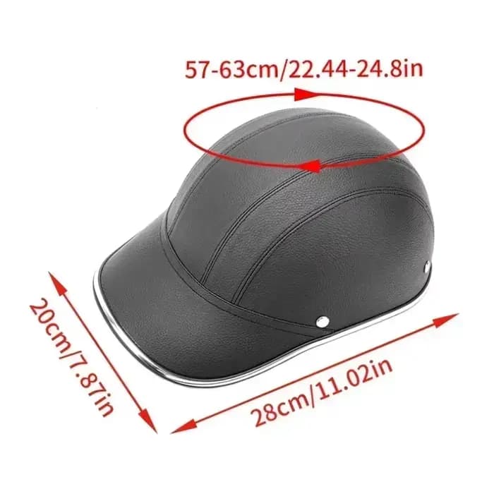 Demi-casque de moto pour homme