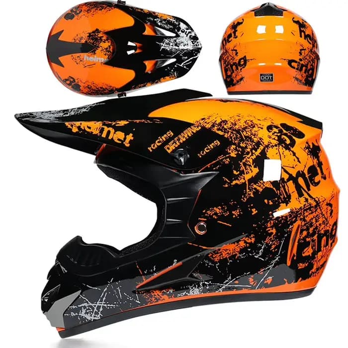 Casque de moto tout-terrain pour enfants et adultes