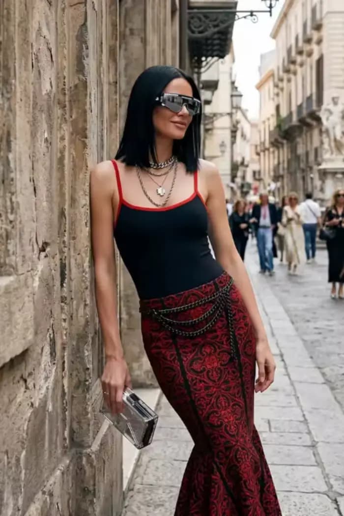 Combinaison Femme Été 2026 Nouvelle Collection Style Fille Tendance Col Rond Biais Coloré Bretelles Tissu Mélange Coton