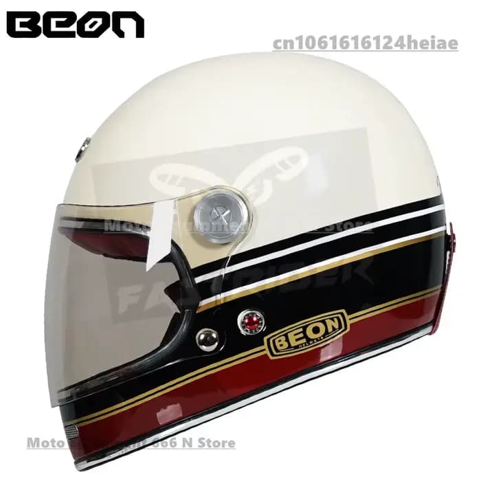 BEON casque intégral léger en fibre de verre pour hommes femmes