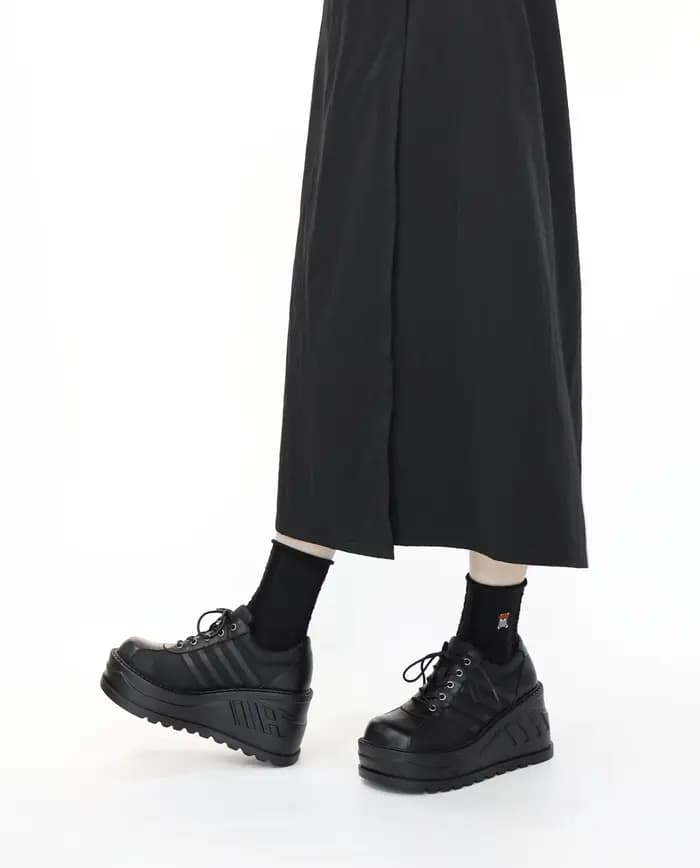 Bottes Gothiques à Semelles Compensées pour Femme