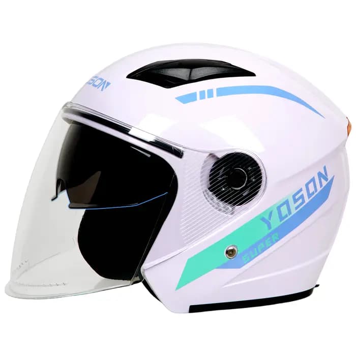 Casque de voiture électrique à double miroir quatre saisons