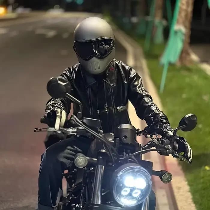 Casque intégral de Moto FBR rétro Style Tokyo