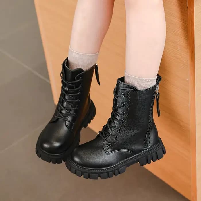 Bottes d'équitation confortables à bout rond et semelles épaisses