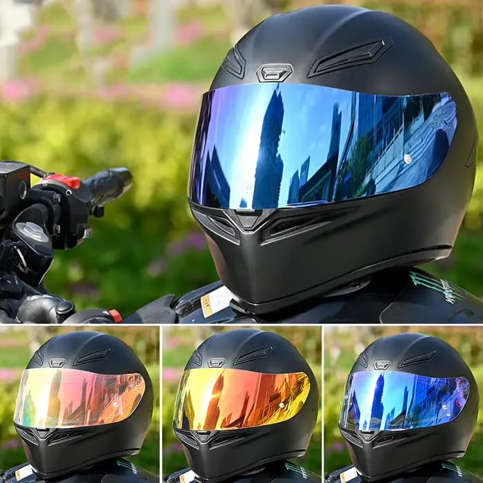 Casques de moto visière casque lentille