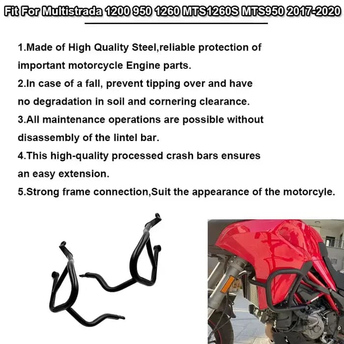 Barre de protection de moteur de moto