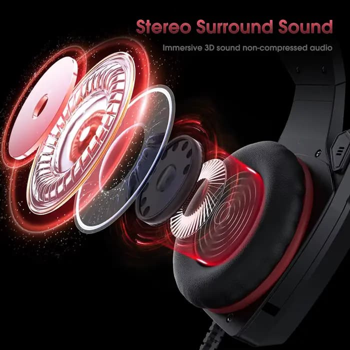 Casque de jeu filaire RGB tendance avec microphone, équipé de puissants haut-parleurs, optimisé pour le gaming, confortable à porter