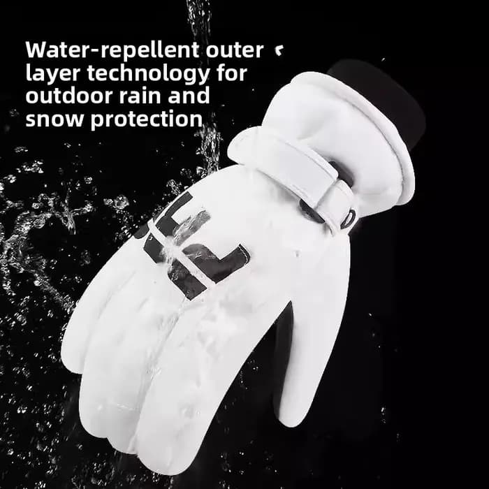 Gants d'hiver en polaire épaisse pour le ski et le cyclisme