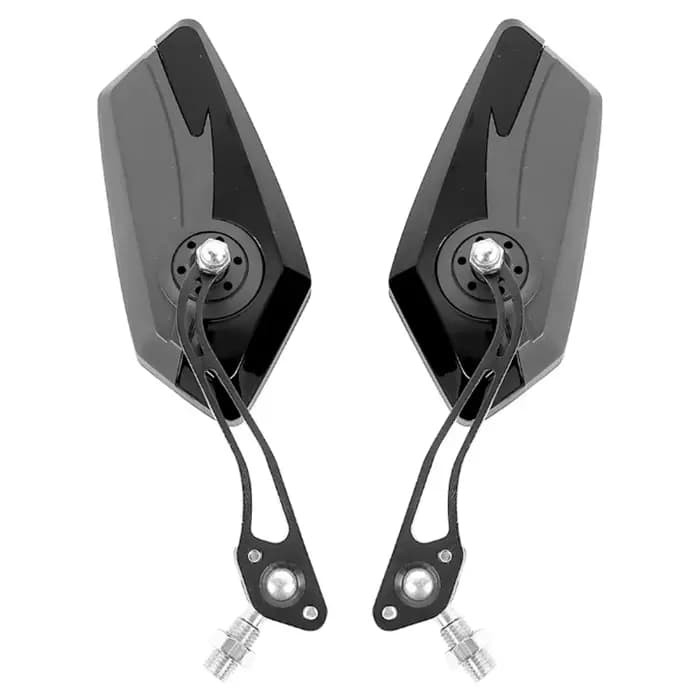 Accessoires de moto, rétroviseurs latéraux bicolores universels M8 M10