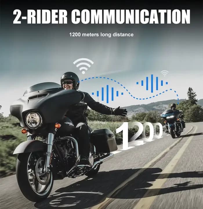 Mornystar-Oreillette Bluetooth 5.1 pour moto