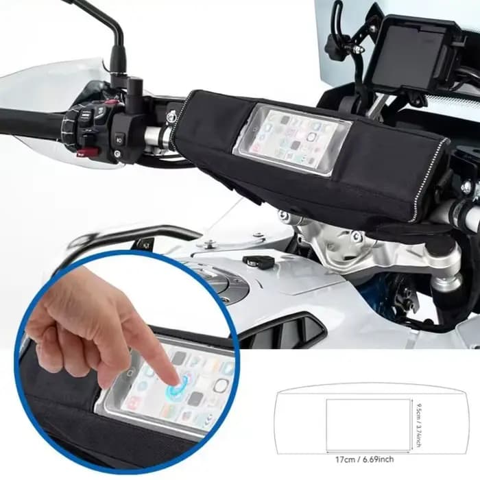 Sac de guidon de moto universel avec écran tactile