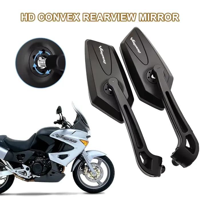1 paire modifiée 360 ° Rétroviseurs latéraux pliables pour moto