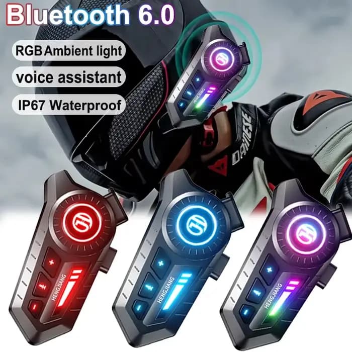 Casque de Moto Bluetooth 6.0