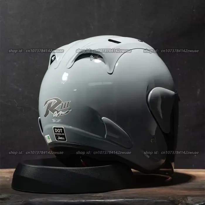 Ram3 gris brillant demi-casque hommes et femmes moto tout-terrain casque d'été descente course montagne croix Casco Capacete