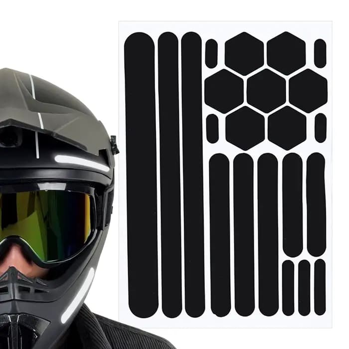Autocollants réfléchissants pour casques